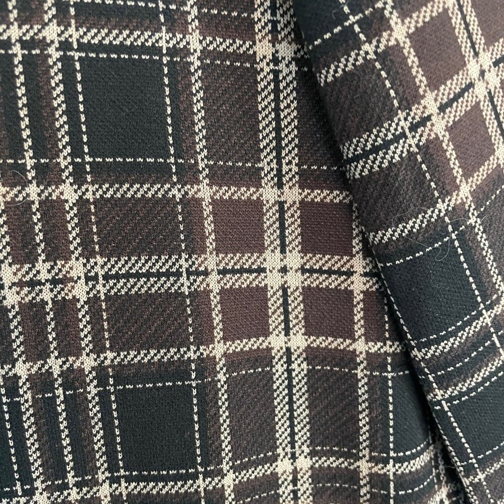 Women's Sanctuary by Anthropologie Brown Plaid Coat Medium - Picture 3 of 6